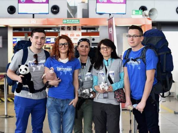 IWitness team - Tomek, Agata, Asia, Magda, Grzegorz - Chopin Airport, Warsaw