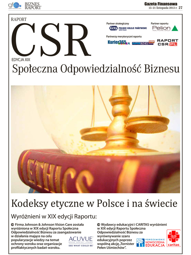 XIX edycja wyróżnień Raportu CSR