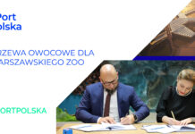 Port Polska: przekazanie drzew owocowych do Warszawskiego ZOO