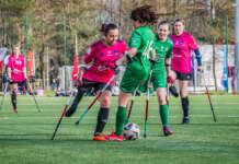 Amp futbol kobiet: pierwszy klubowy mecz w Europie odbył się w Warszawie